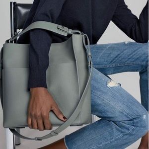 All Saints Mast Tote Bag in grey/blue